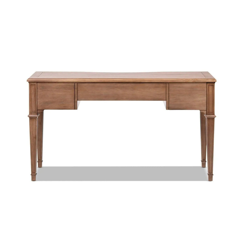 Dauphin - 3 Drawer Executive Desk - Brown by HouseOfZazla