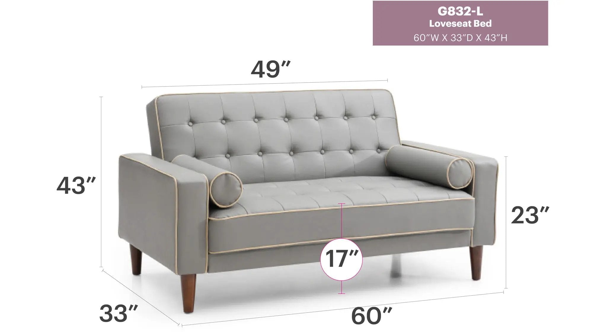 Contemporary Loveseat For Two by Unique Piece Furniture