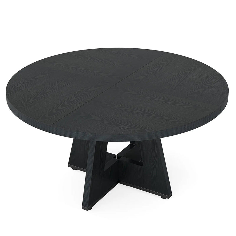 Round Dining Cross Base Kitchen Table by HouseOfZazla