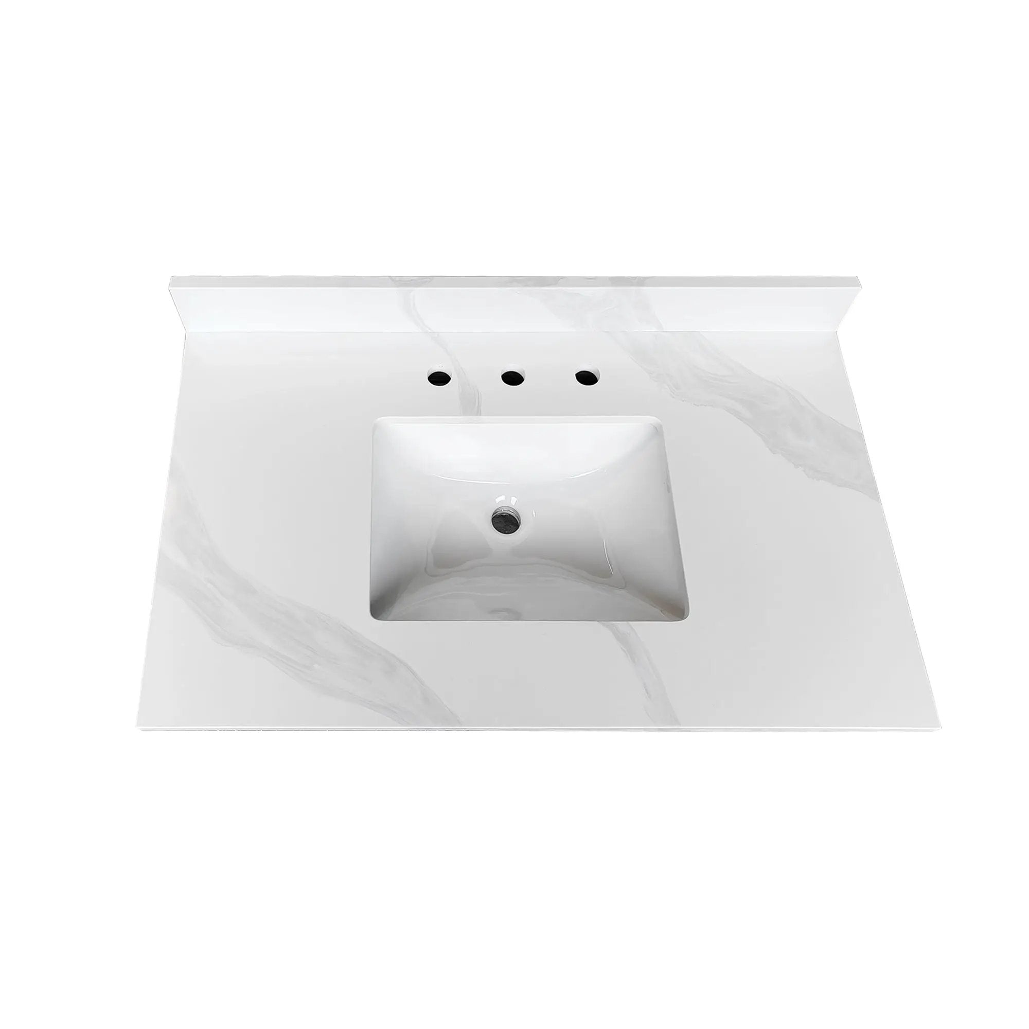 37-Inch Quartz Bathroom Vanity Top by HouseOfZazla