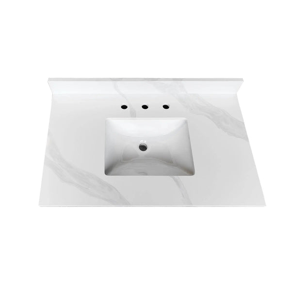 37-Inch Quartz Bathroom Vanity Top