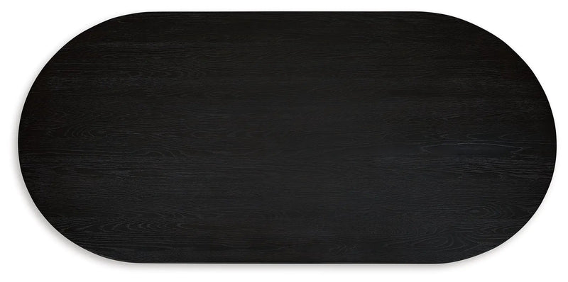 Rowanbeck - Oval Dining Room Table - Black by Unique Piece Furniture