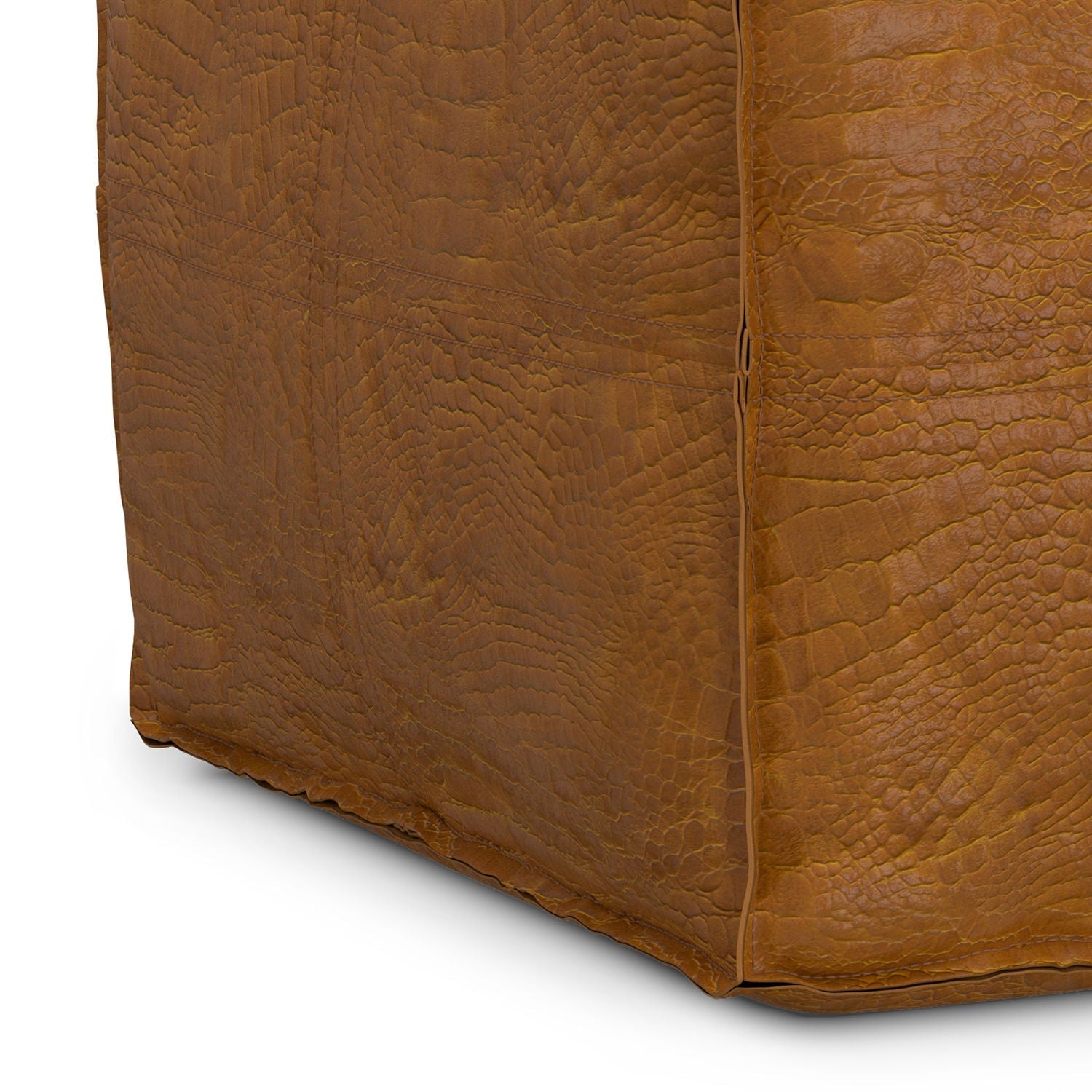 Brody - Square Pouf - Tan by HouseOfZazla