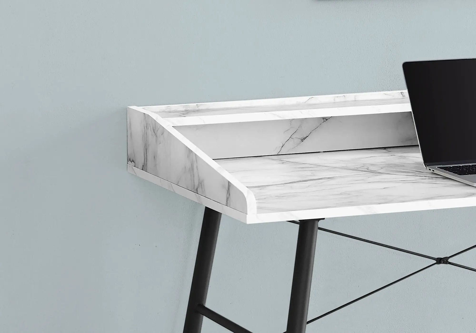 Computer Desk For Home Office, Laptop Storage Shelves, Contemporary & Modern by Unique Piece Furniture