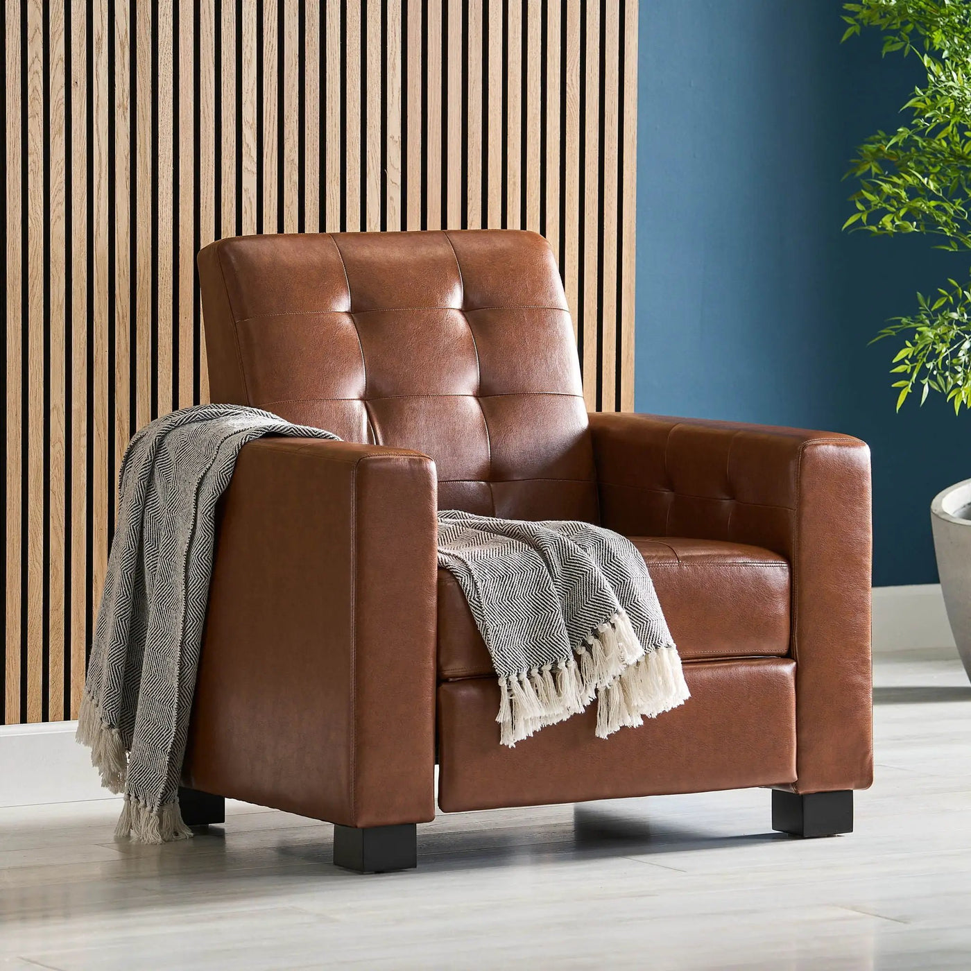 Langseth - Contemporary Tufted Pushback Recliner by Unique Piece Furniture