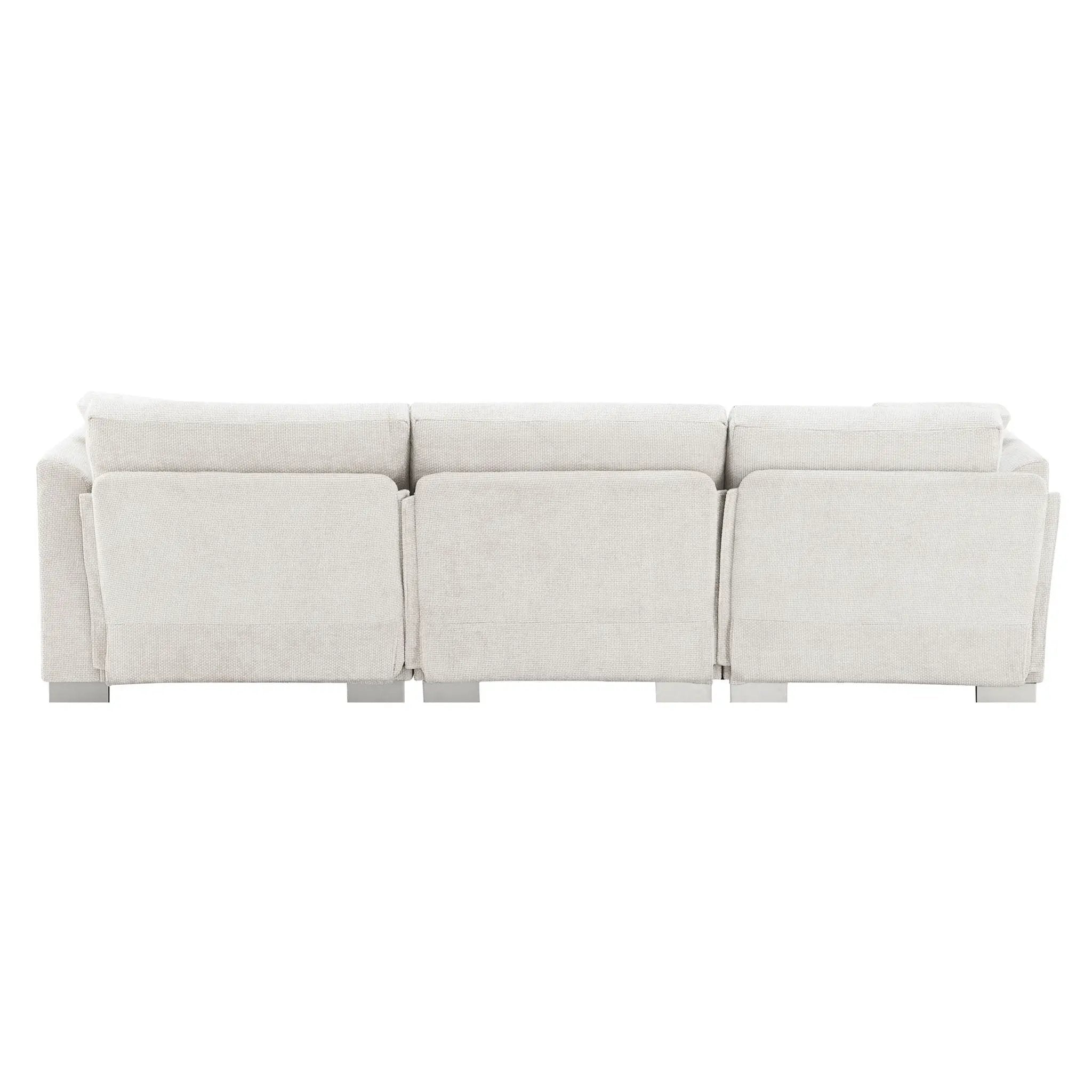 Modern Cloud Sectional Sofa L Shaped Luxury Couch Set With 2 Free Pillows 4 Seat With Oversized Chaise by HouseOfZazla