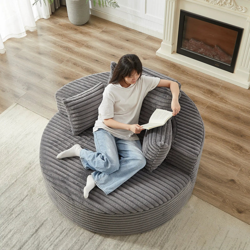 55' Corduroy Sponge Single Sofa by HouseOfZazla