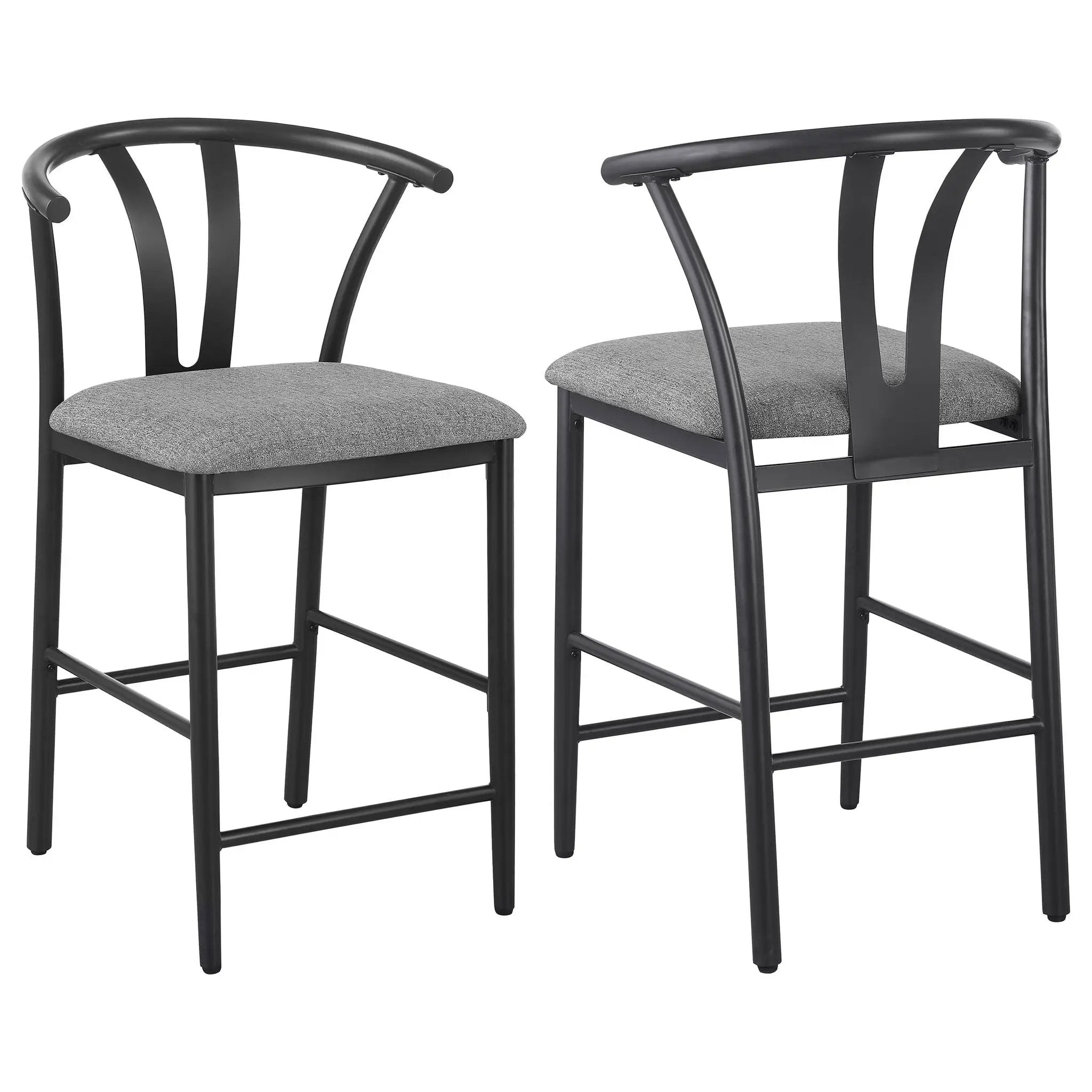 Tazman - Counter Height Dining Side Chair (Set of 2) - Gray by HouseOfZazla