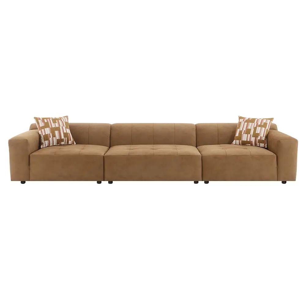 Zoey - Modular - Armless Chair - Chocolate Suede