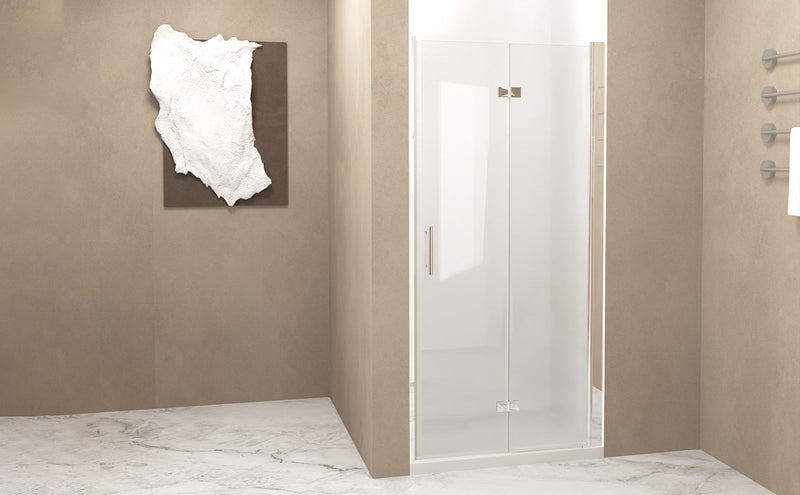 29-28" x 72" Bifold Shower Door, 1/4" (6mm) Tempered Glass by HouseOfZazla
