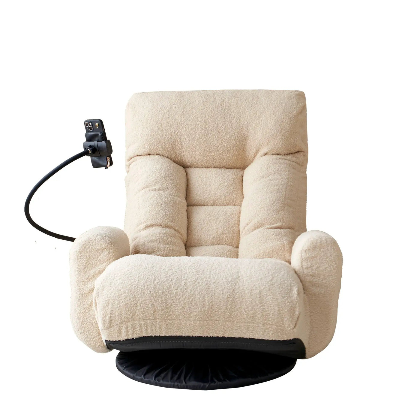 Adjustable Swivel Lounge Chair With 360 Degree Rotating Seat And Headrest Support by HouseOfZazla