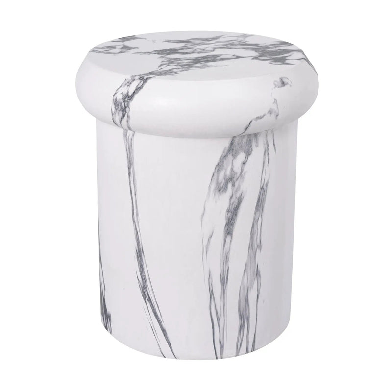 18.11"H Sculptural MGO Side Table by HouseOfZazla