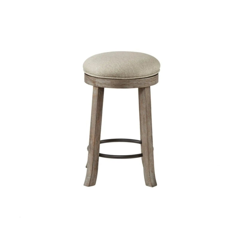 Swivel Counter Stool - Cream / Reclaimed Gray by Unique Piece Furniture
