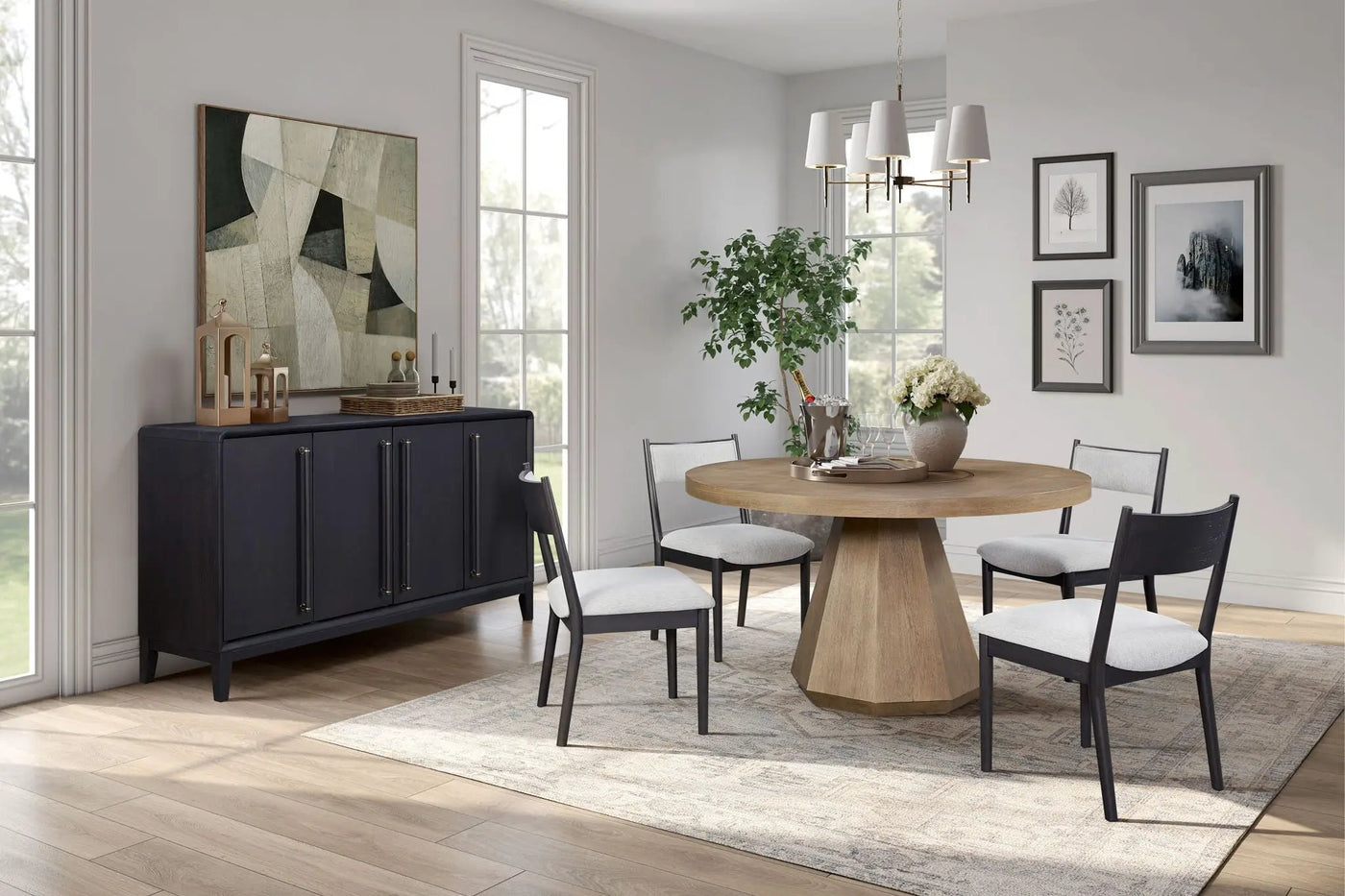 Elegant Round Dining Table by Unique Piece Furniture