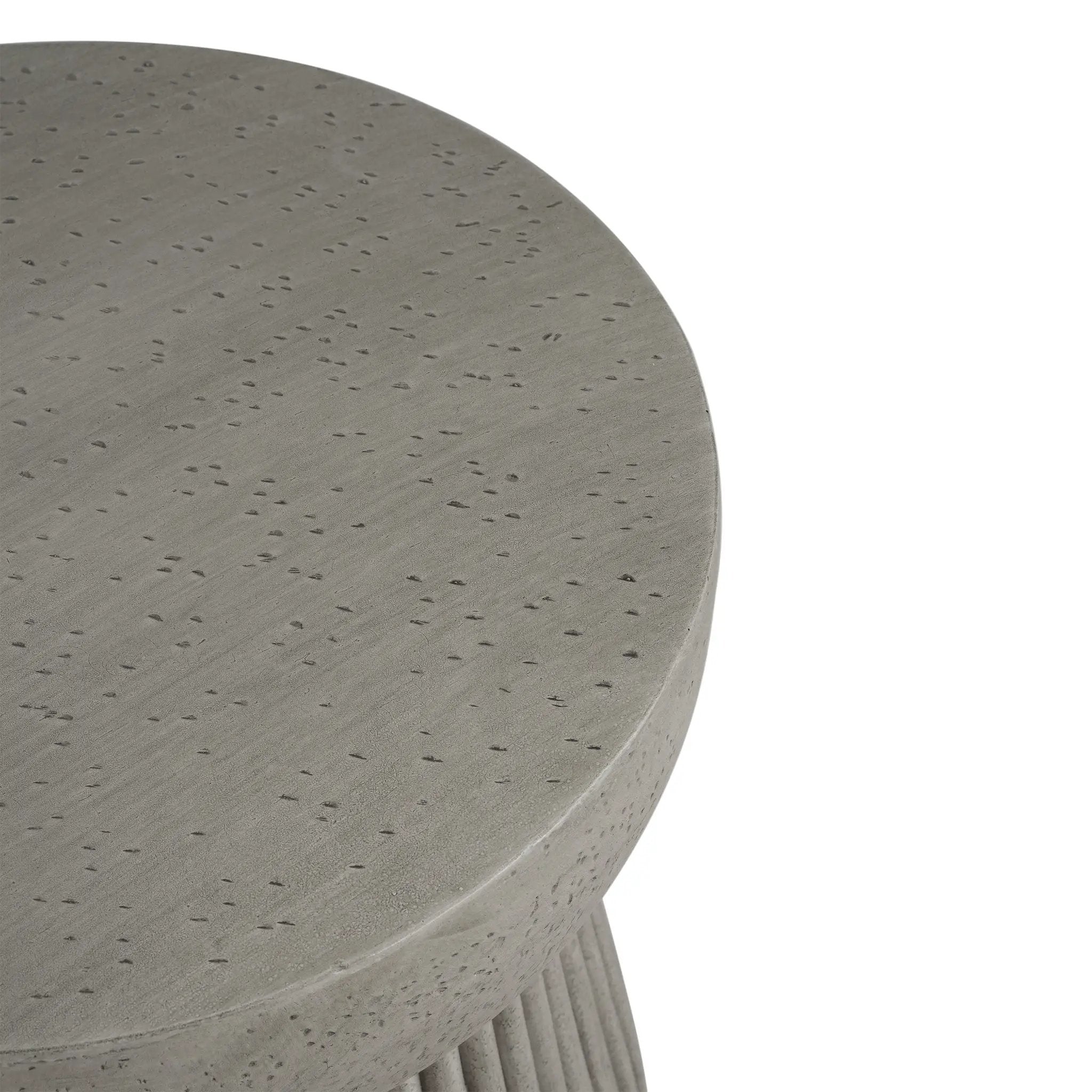 Outdoor Lightweight Concrete Side Table by HouseOfZazla
