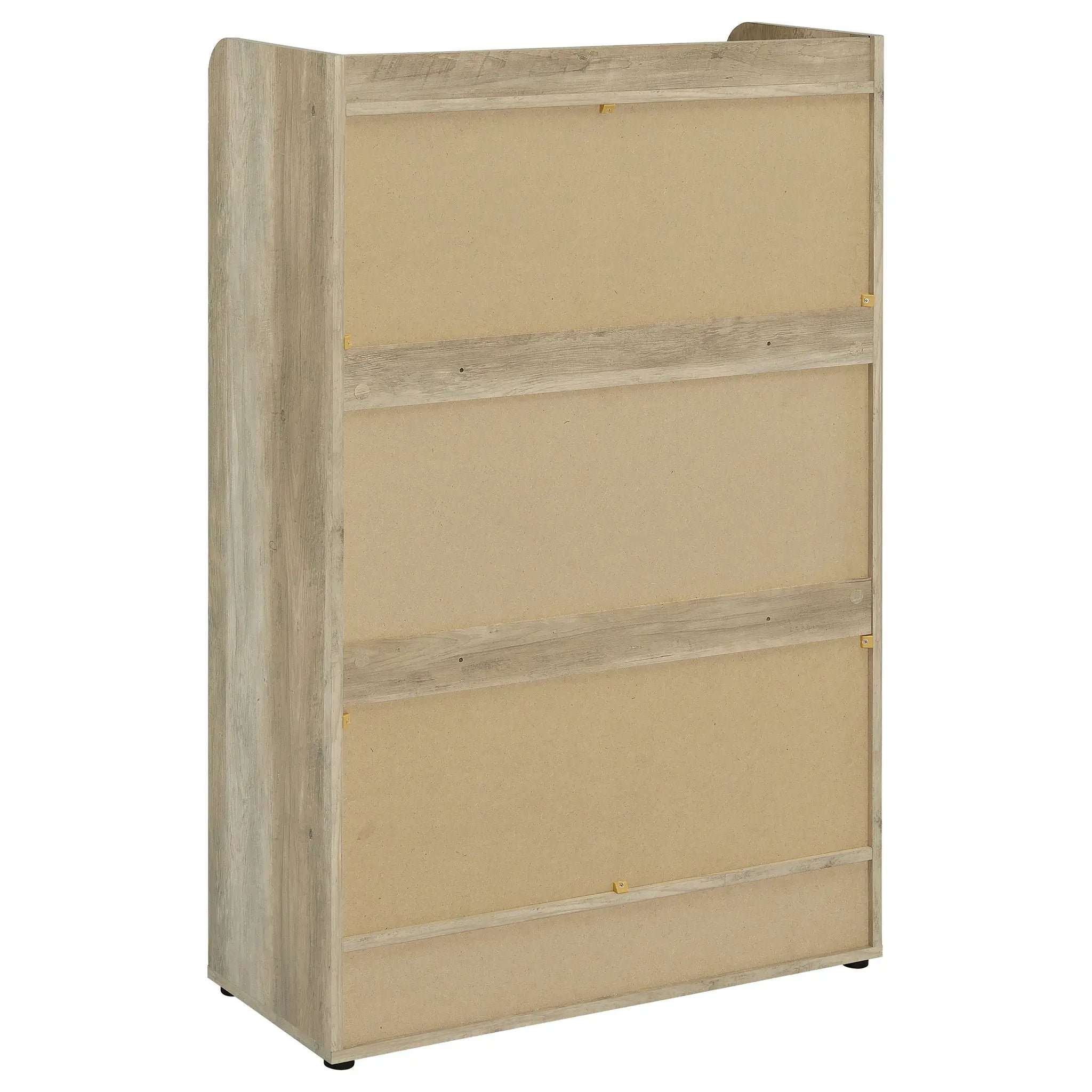 Denia 3-tier Engineered Wood Shoe Cabinet White by Unique Piece Furniture