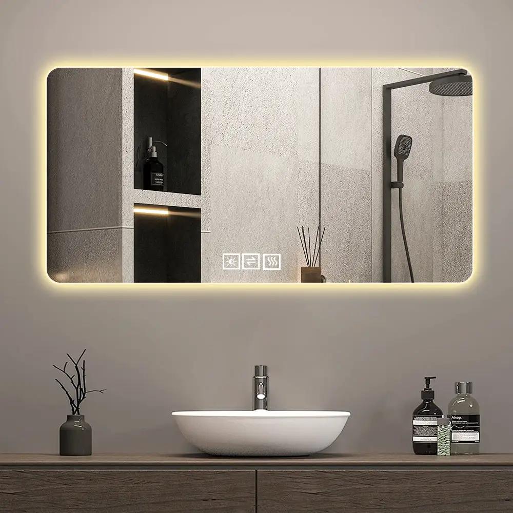28"x60" Frameless LED Bathroom Mirror with Demist Function by HouseOfZazla