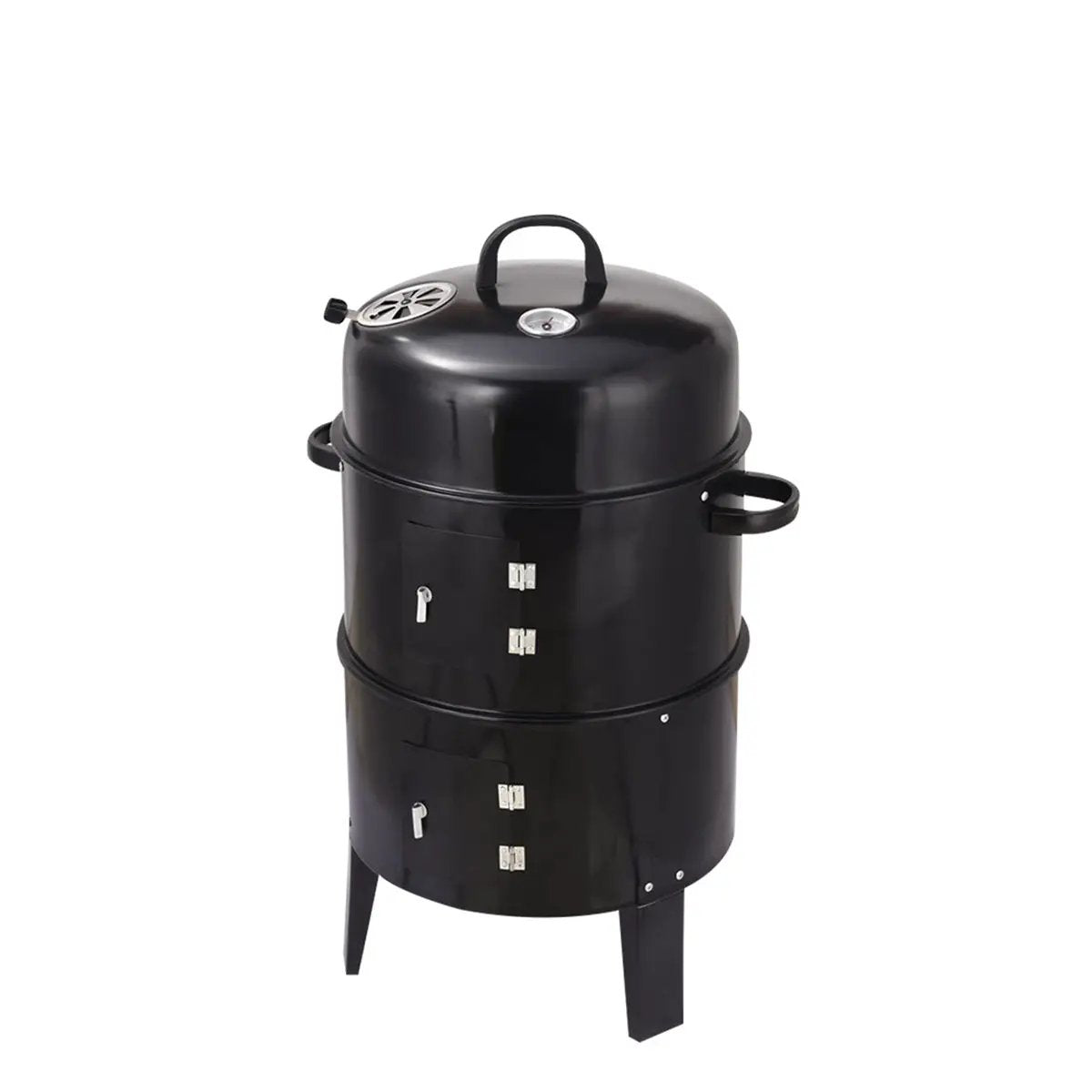 Outdoor Double-Layer Grill Charcoal Wood Fired Braising and Smoking Stove by HouseOfZazla