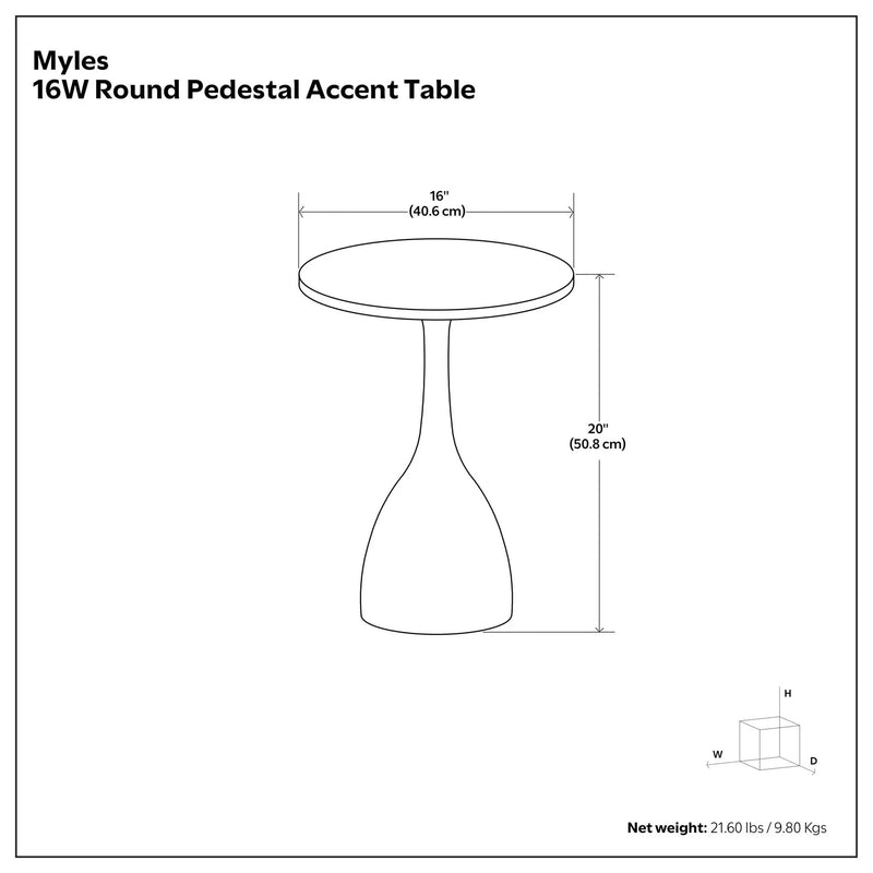 Myles - Side Table - Black by HouseOfZazla