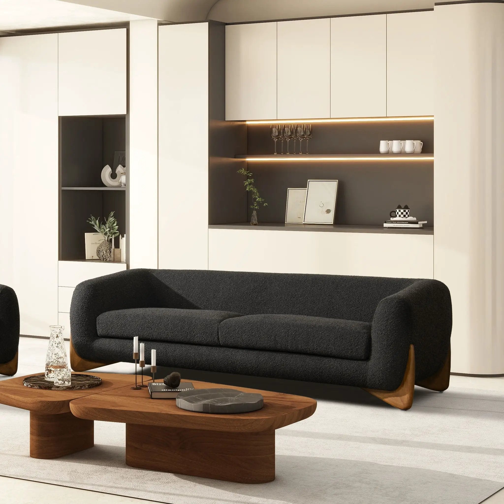 Alpine - Luxurious Upholstery Sherpa Sofa by Unique Piece Furniture