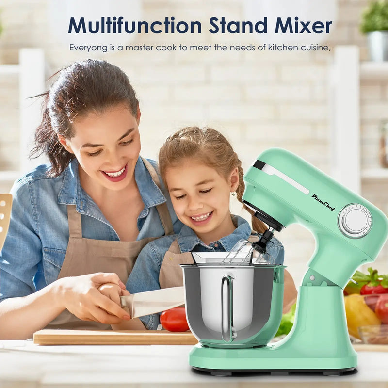 5.5QT/4.5QT Dual Bowls Electric Stand Mixer, 12-Speed Tilt-Head Food Mixer by HouseOfZazla