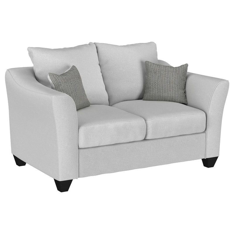 Salizar 3-piece Upholstered Flared Arm Sofa Set Sand by Unique Piece Furniture