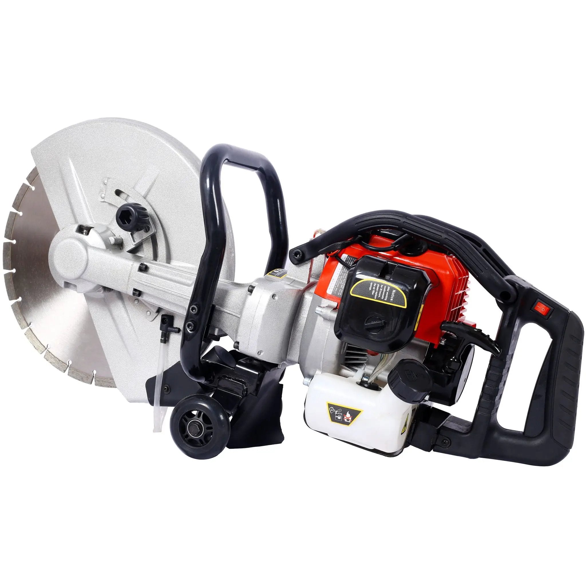 Industrial 52Cc 2 Stroke Gas Powered Concrete Cut Off Saw With Blade Steel - Red by HouseOfZazla