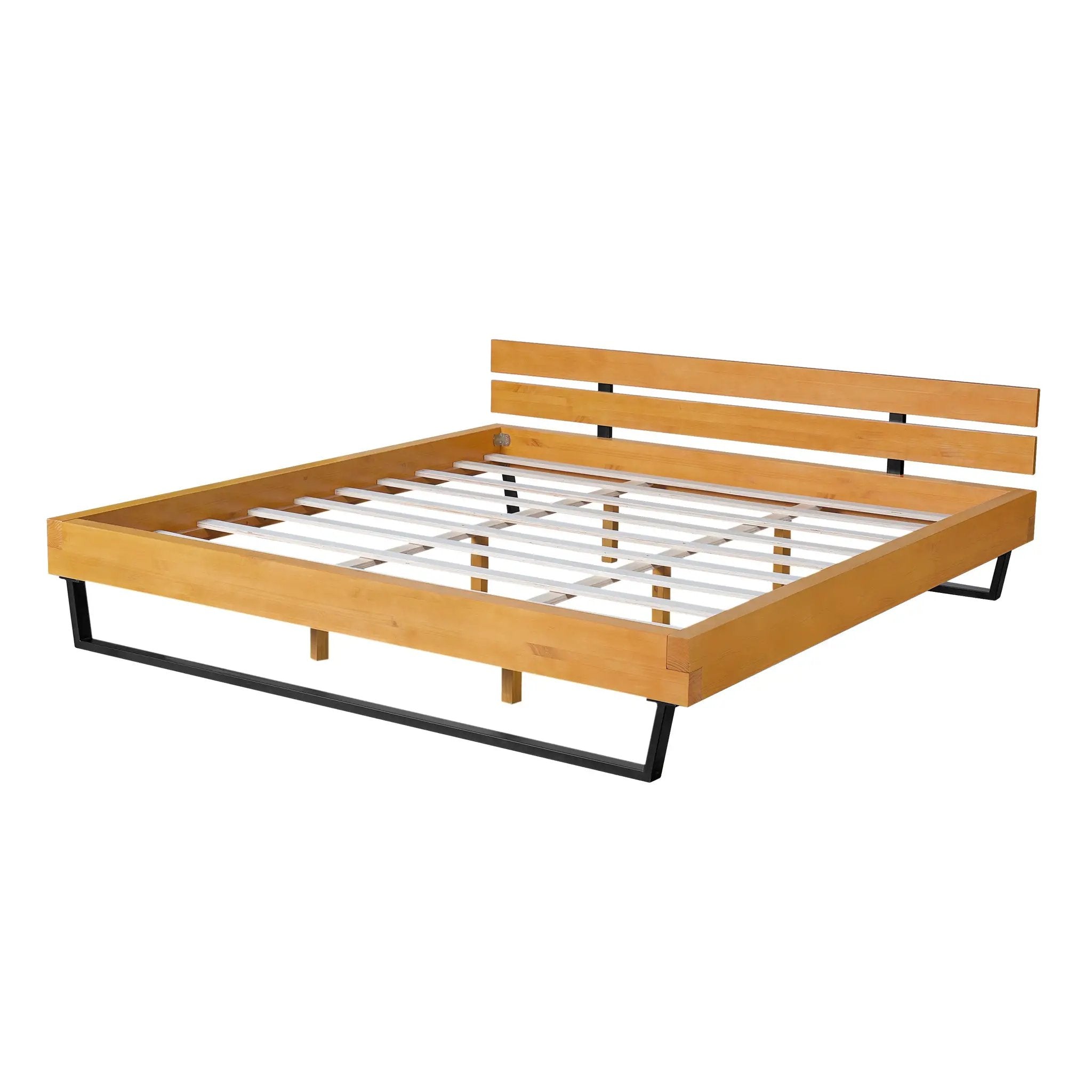 Pine Wood Bed Frame - King Size by HouseOfZazla