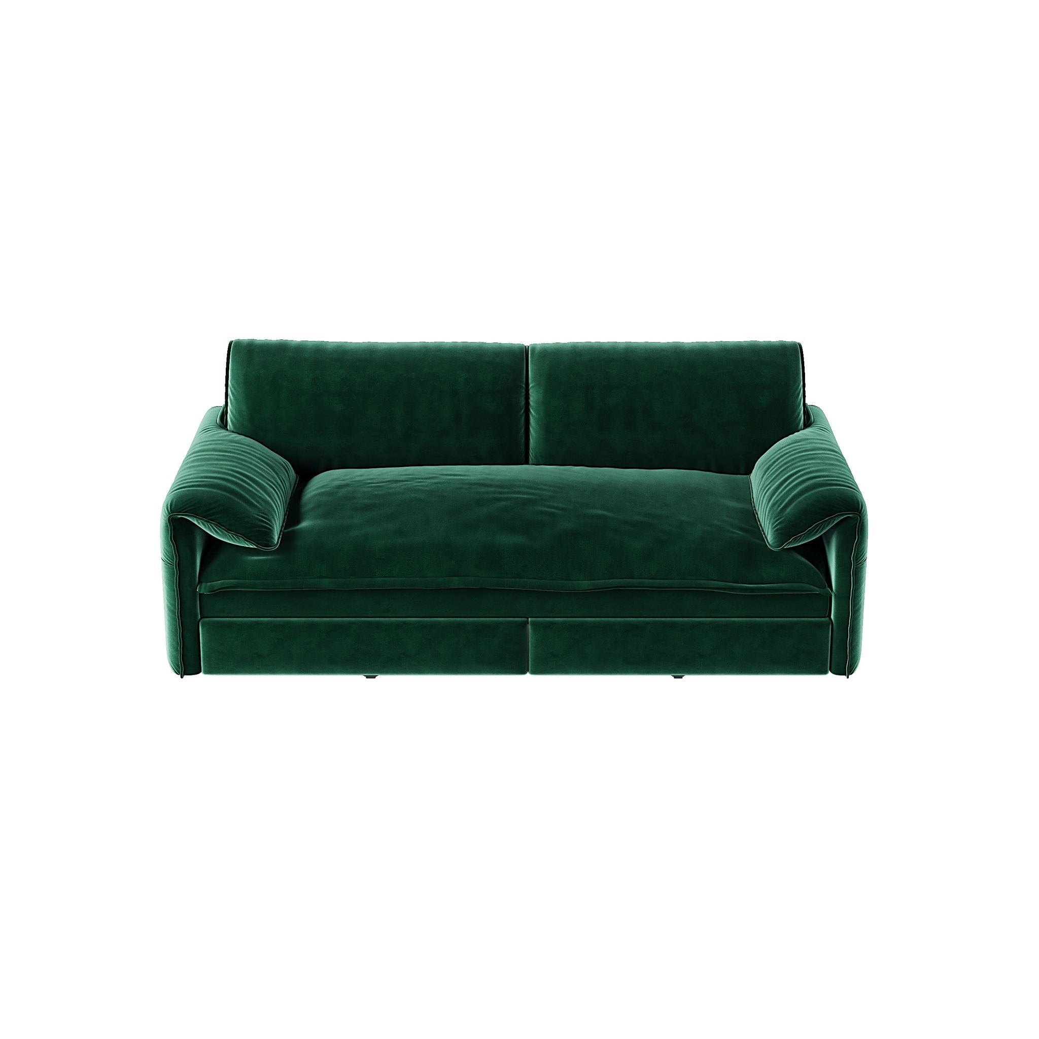 Queen Pull Out 3 In 1 Convertible Sleeper Sofa With Side Storage by HouseOfZazla
