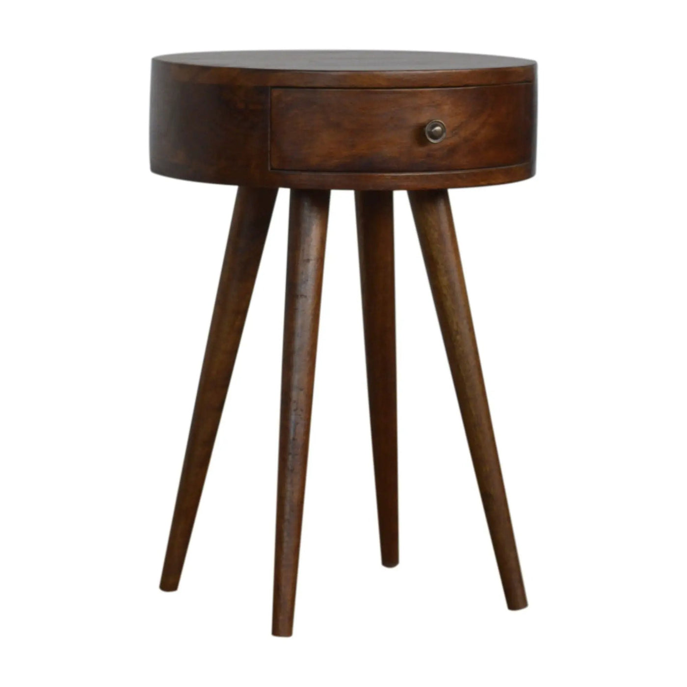 Nordic Chestnut Circular Nightstand by Unique Piece Furniture