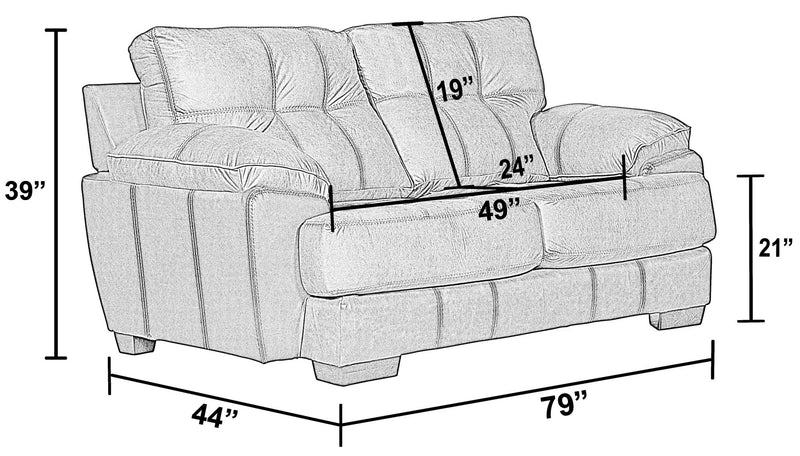 Drummond - Loveseat by Unique Piece Furniture