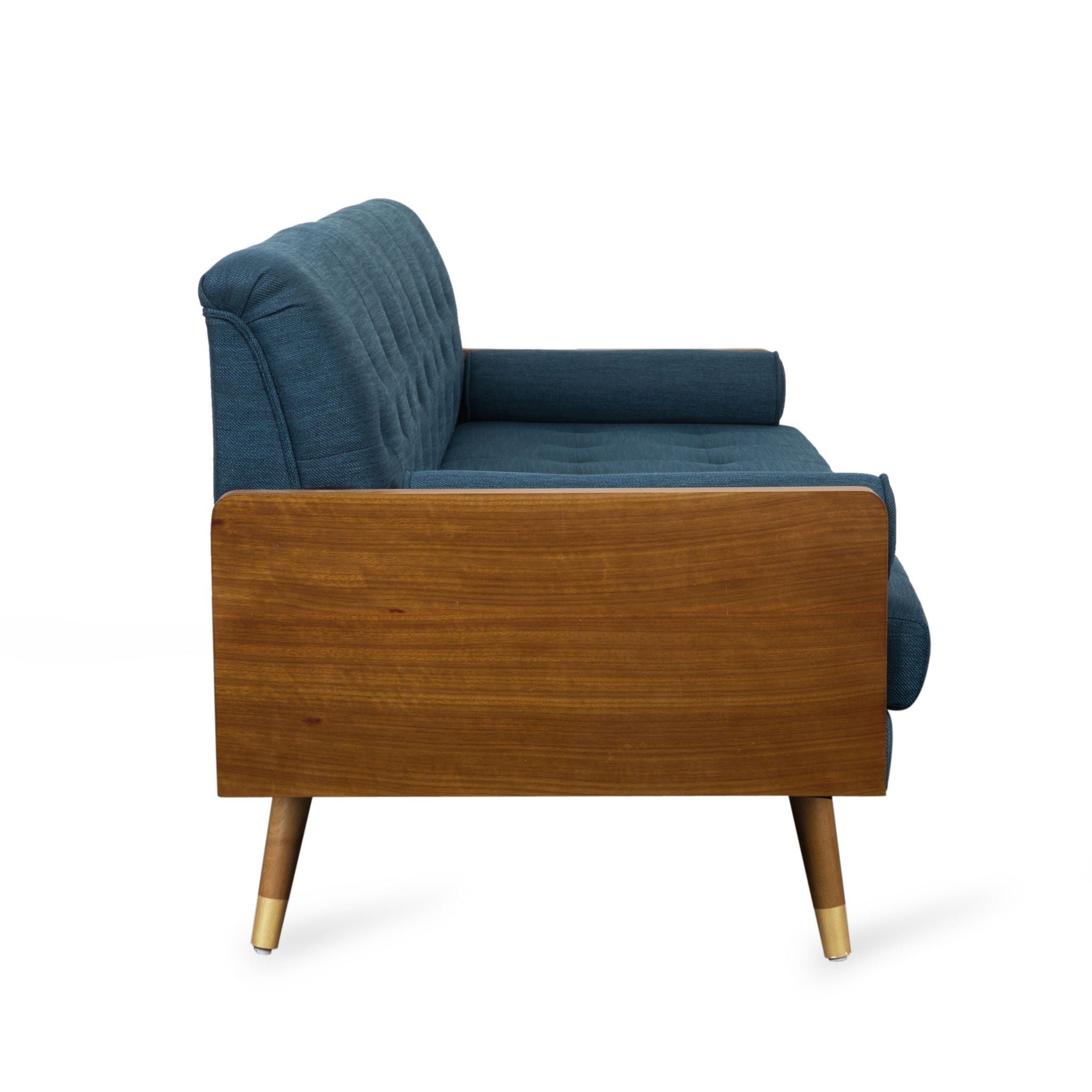 Aidan Mid Century Modern Tufted Fabric Sofa by HouseOfZazla