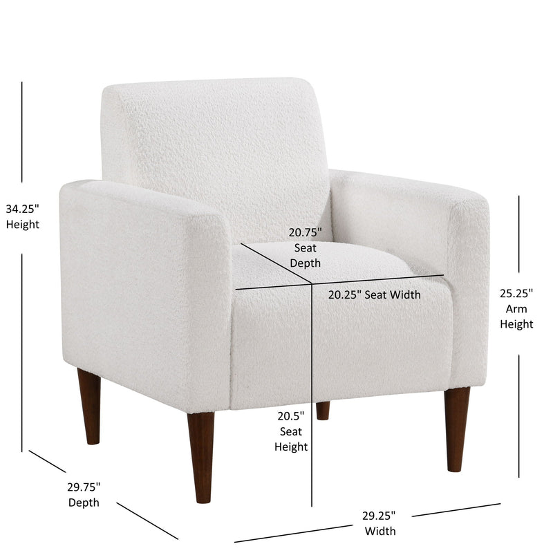 Caius - Arm Chair - White by HouseOfZazla