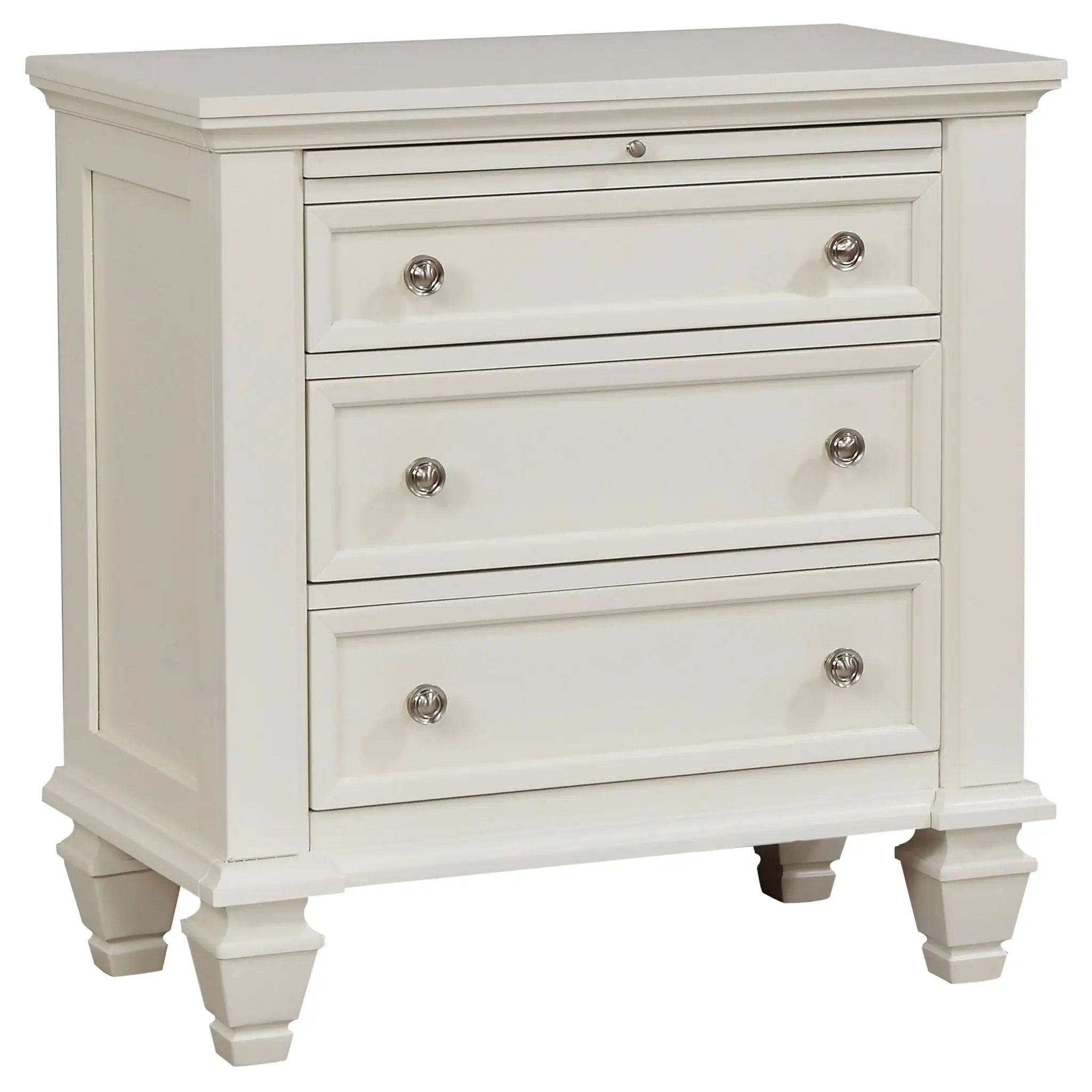 Sandy Beach 4-piece Queen Bedroom Set Cream White by Unique Piece Furniture