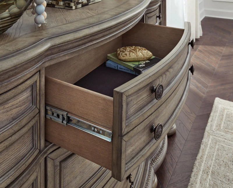 Ardenfield - Dresser And Mirror - Light Brown by Unique Piece Furniture
