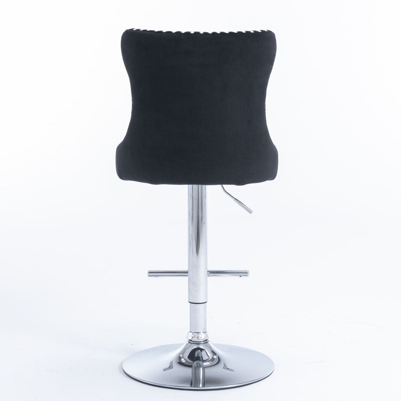 Swivel Adjustable Height Barstools Set of 2 by HouseOfZazla