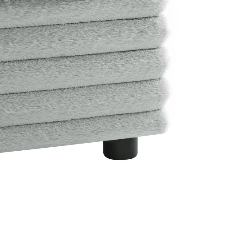 Jenny - Armless Slipper Chair - Gray by HouseOfZazla