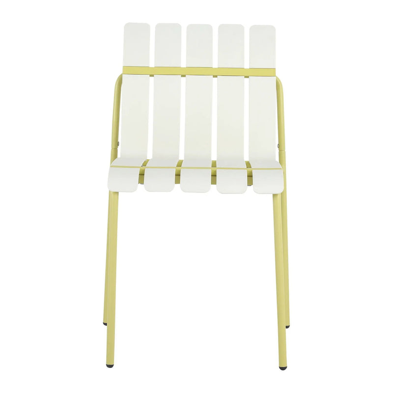4 Piece Set Of Modern Color Block Designed Single Chairs With Folding Square Table