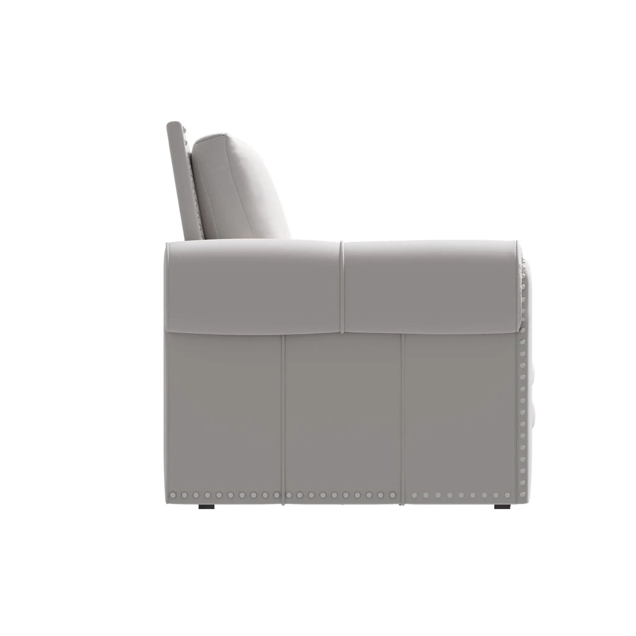 3 In 1 Convertible Sleeper Sofa With Nailhead Trim & Rolled Arm by HouseOfZazla