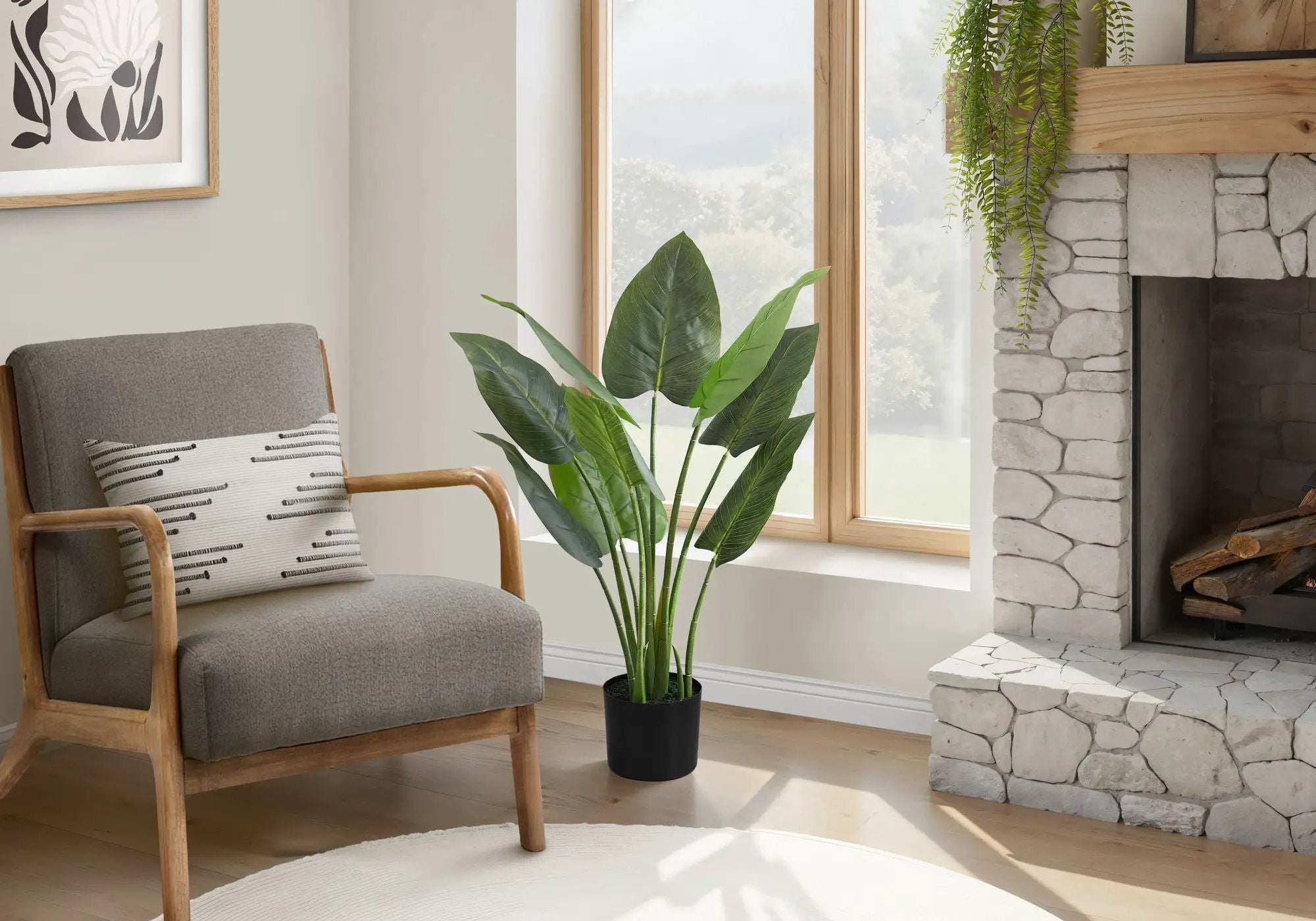 37" Tall Artificial Aureum Tree Indoor Faux Plant by HouseOfZazla