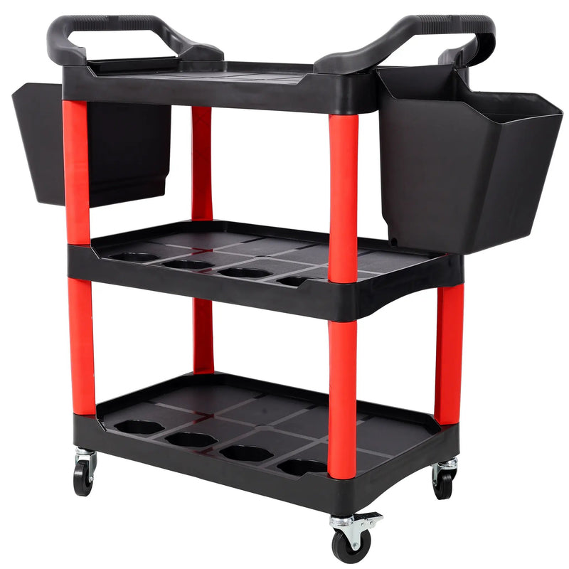 3 Tier Rolling Auto Detail Cart With Wheels by HouseOfZazla