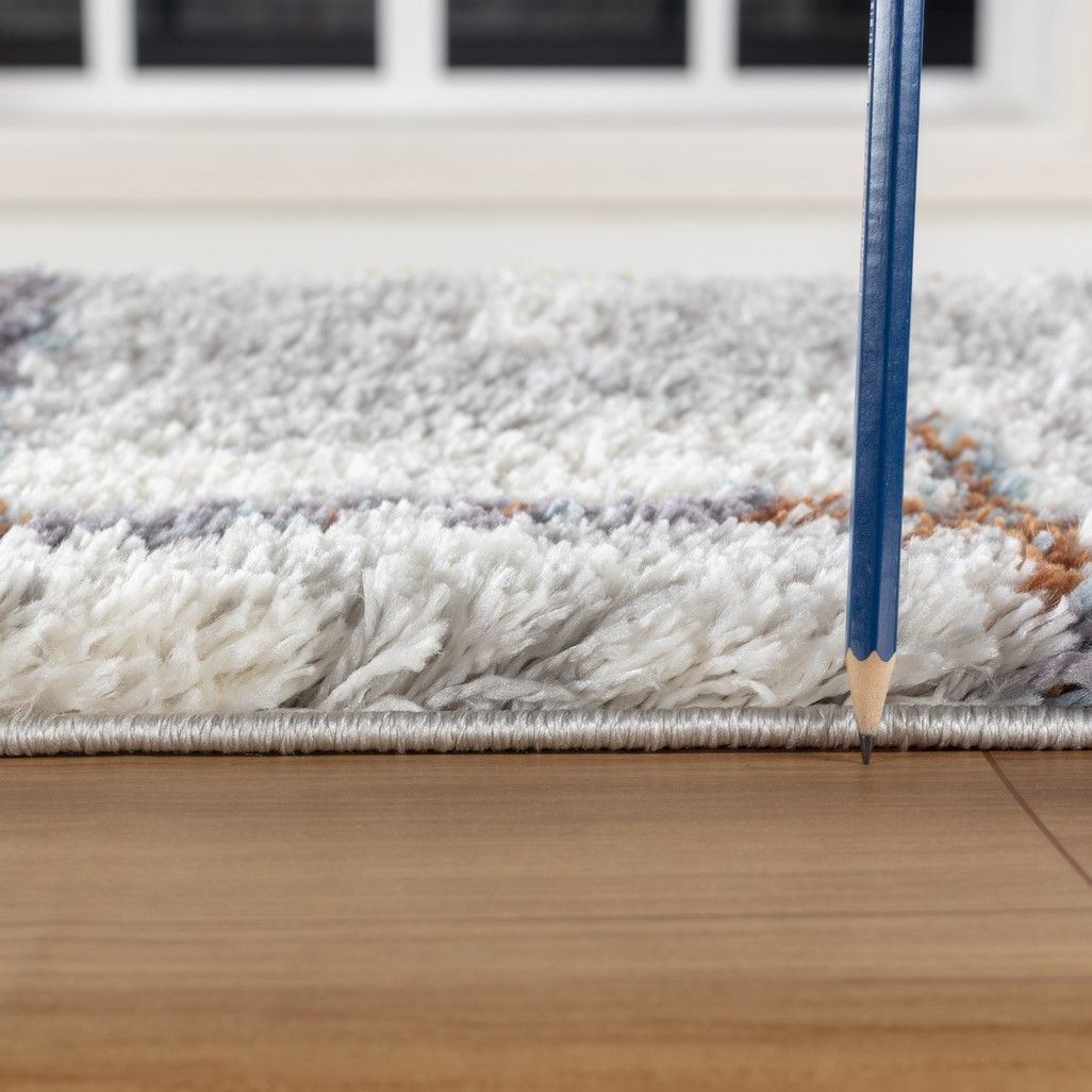 Loft Shag - 7'10" X 9'10" Shaggy Area Rug - Multi by HouseOfZazla