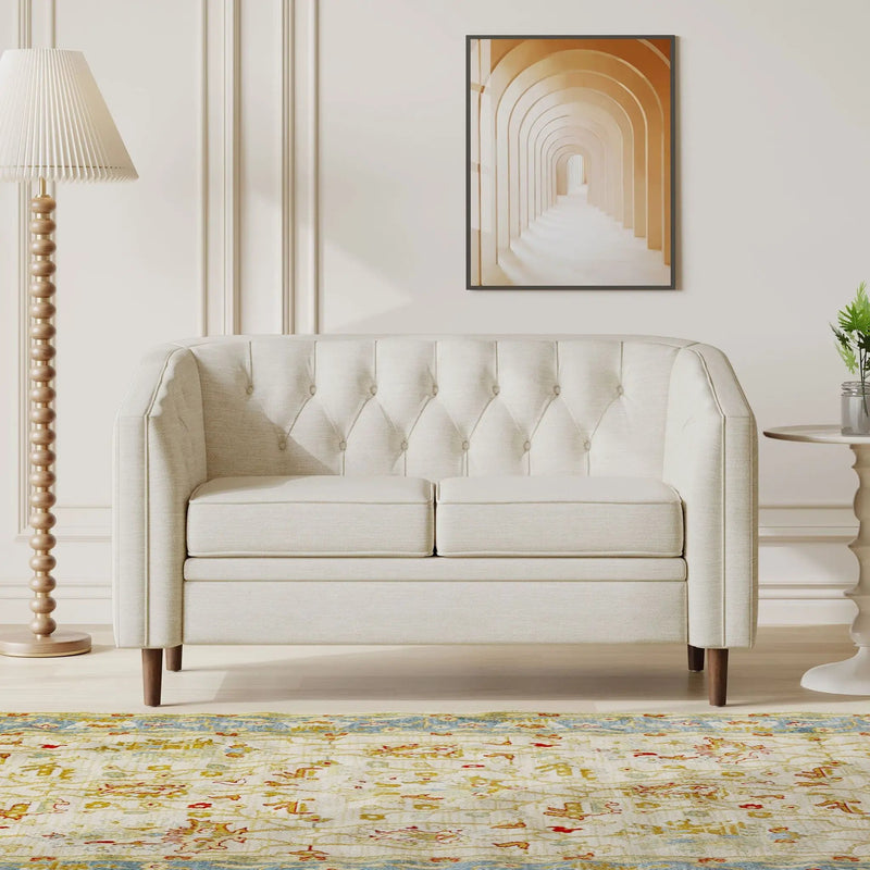 Sophisticated Loveseat With Diamond Stitched Detailing by HouseOfZazla