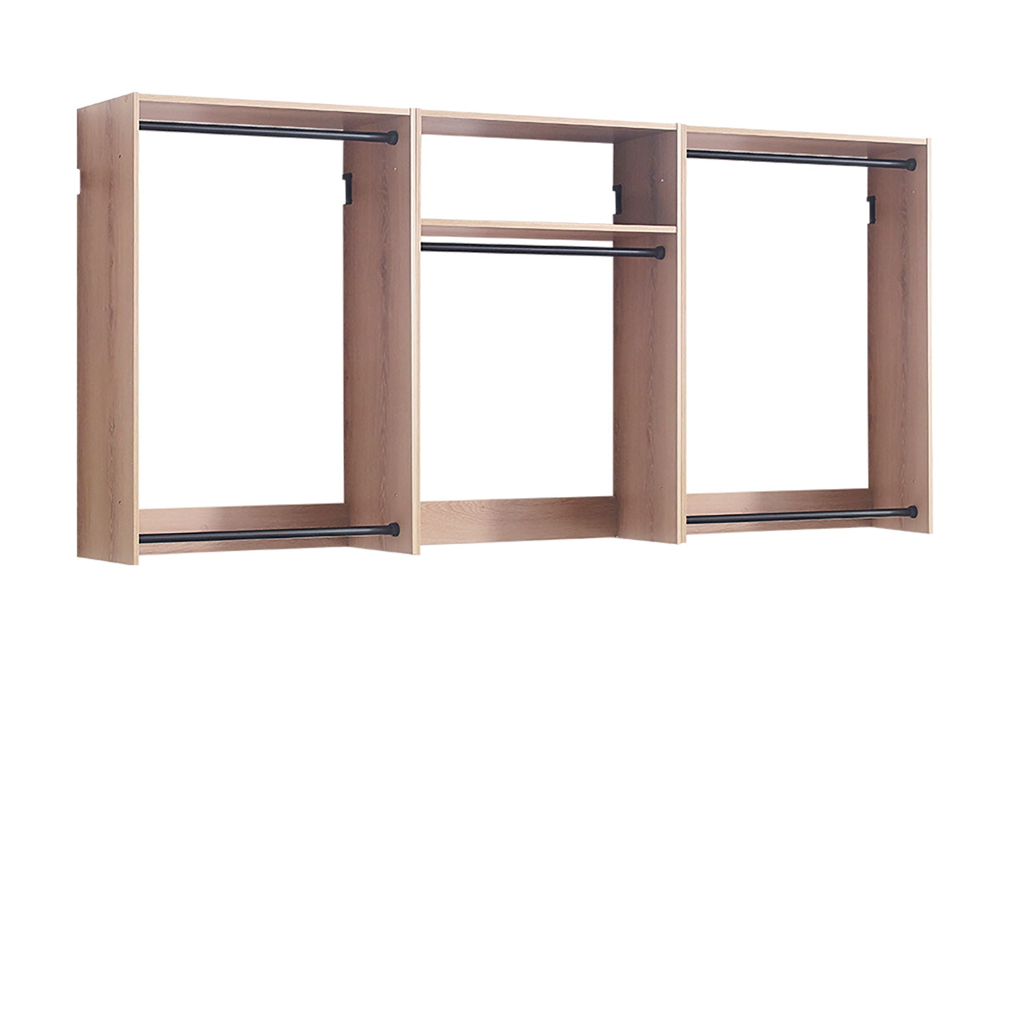 Devi - Wall Mounted Wood Closet System & Modular Design by HouseOfZazla