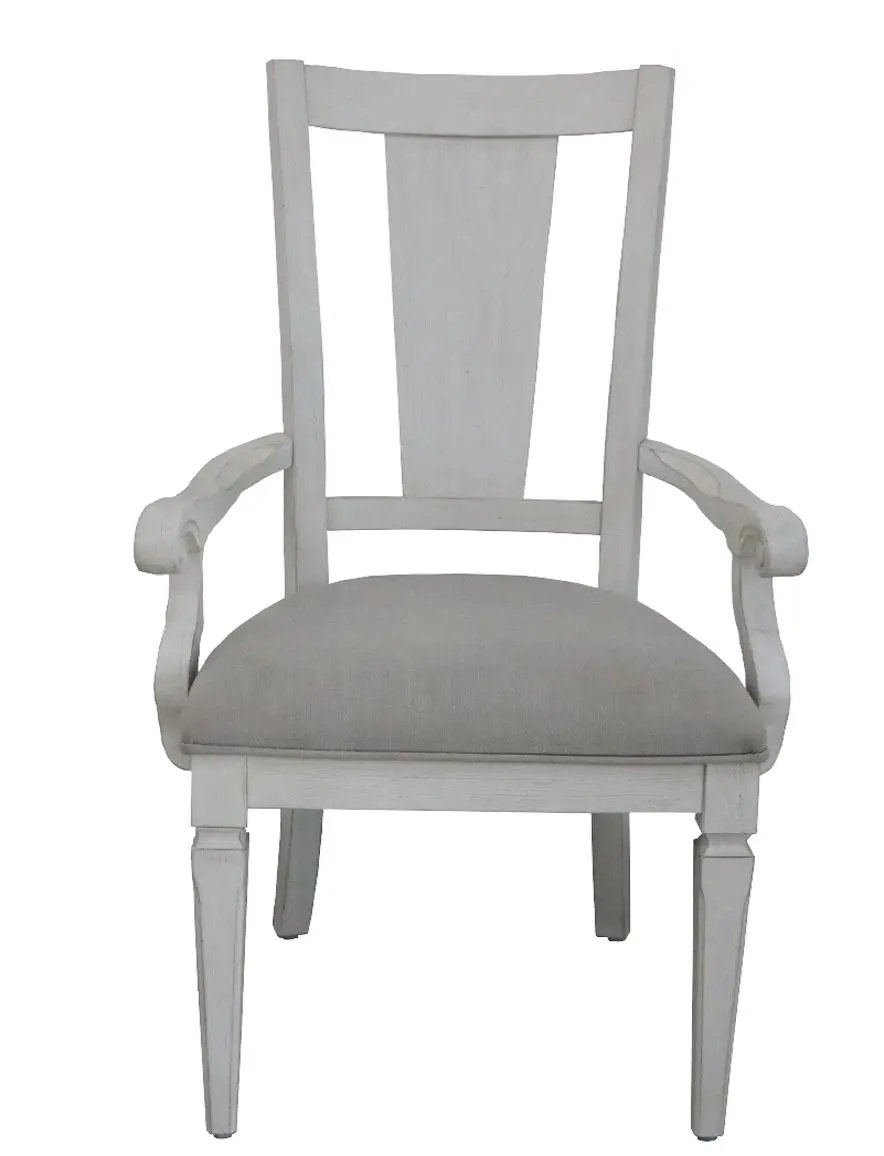 Katia - Arm Chair (Set of 2) - Light Gray / White by HouseOfZazla