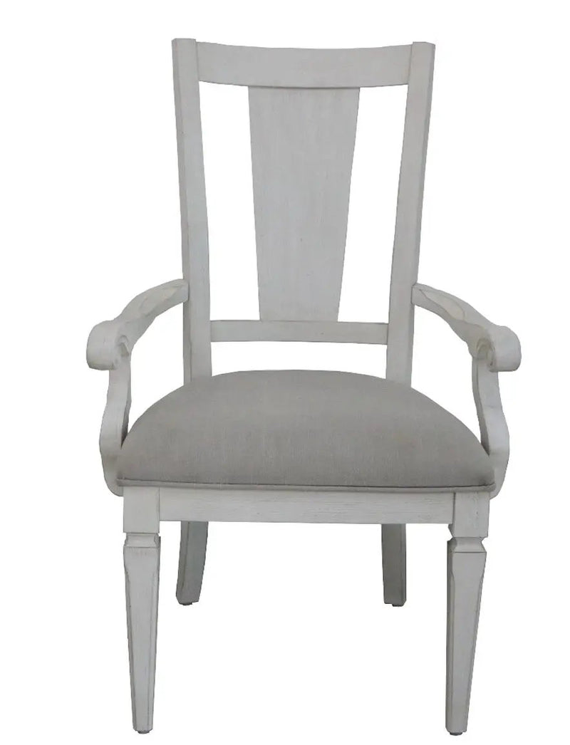 Katia - Arm Chair (Set of 2) - Light Gray / White by HouseOfZazla