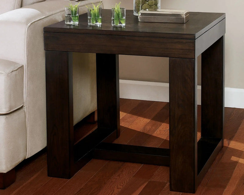 Watson - Square End Table - Dark Brown by Unique Piece Furniture
