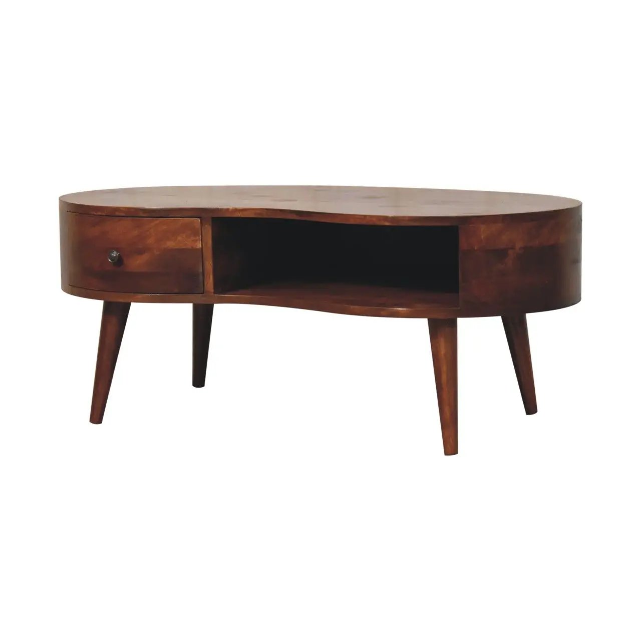 Wave Coffee Table With 1 Drawer by HouseOfZazla