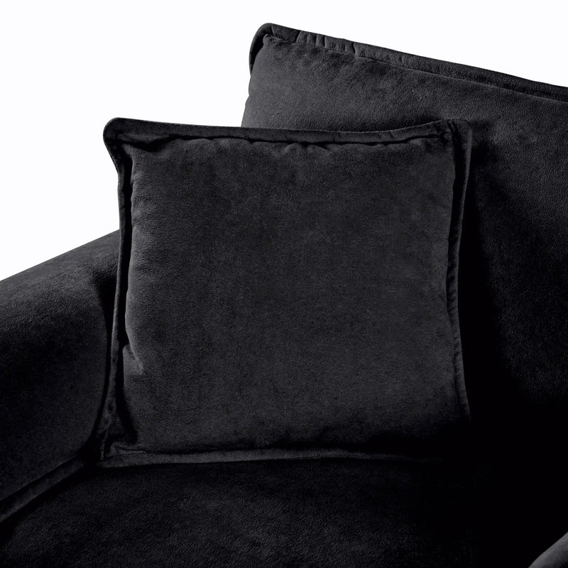 Modern Comfy Deep Seat Modular Sectional Sofa Cloud Couch With Ottoman by HouseOfZazla