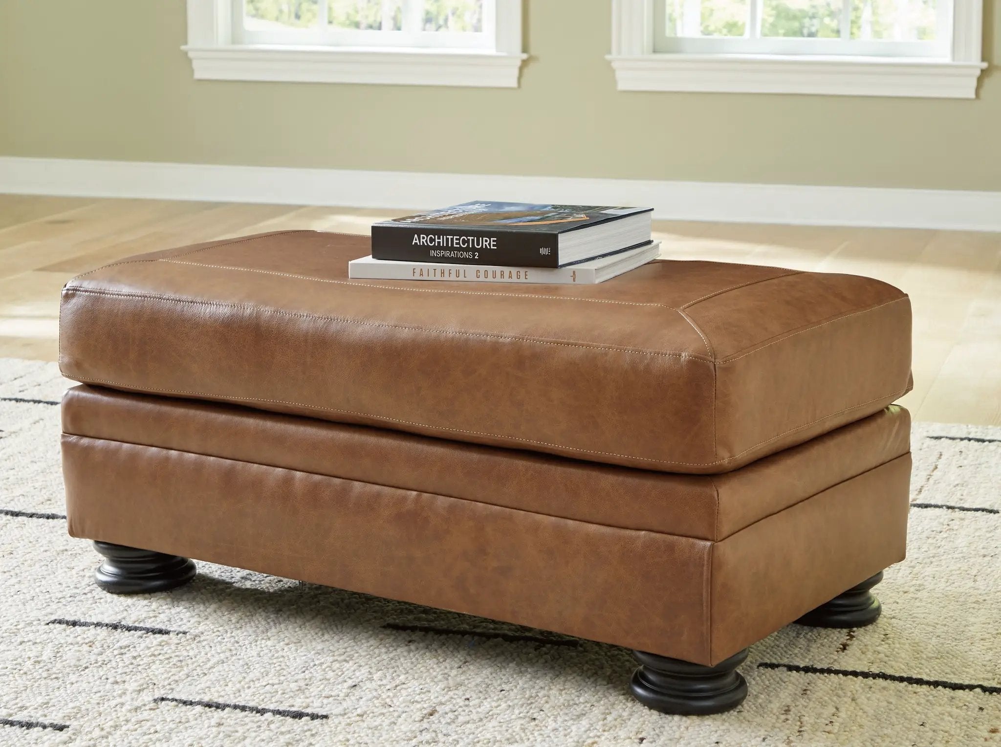 Carianna - Ottoman - Caramel by Unique Piece Furniture